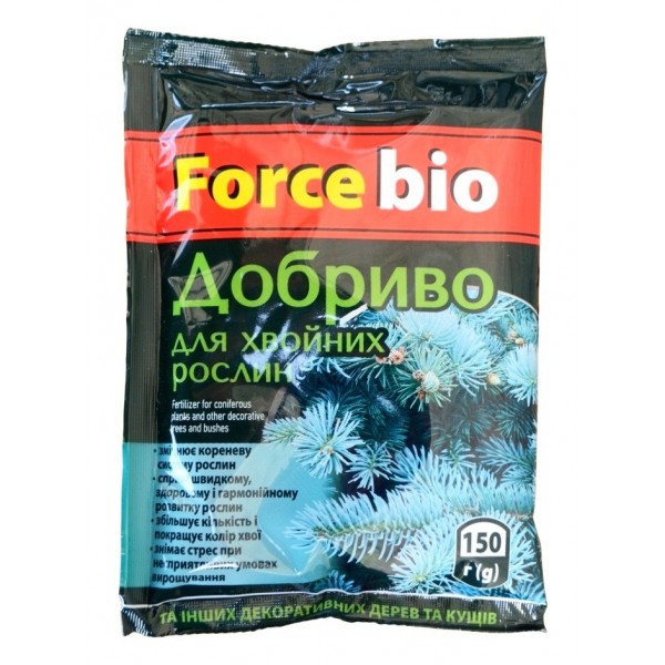 Удобрение Force Bio, для хвойных растений, 150г